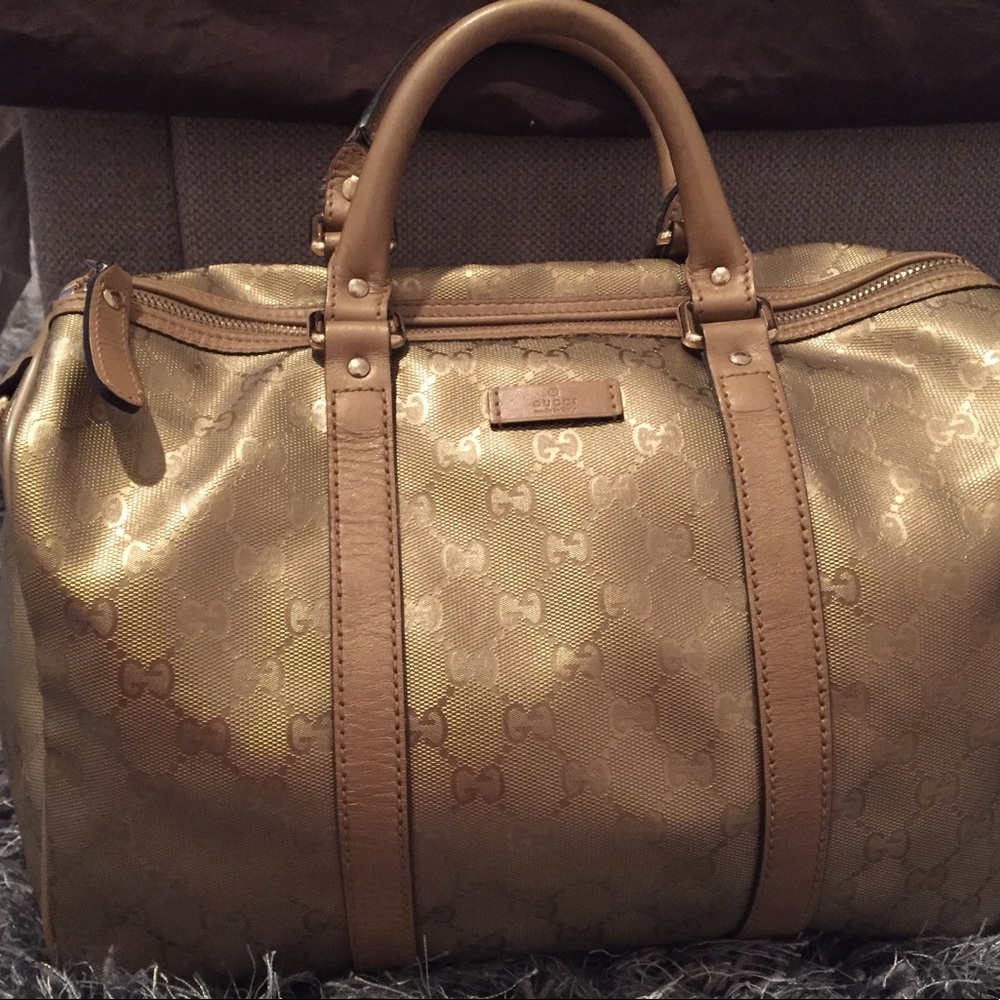 Authentic Gucci Boston Bag (limited edition gold)